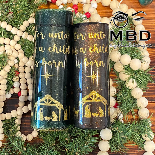 Nativity Epoxy Tumbler